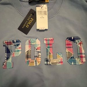 Ralph Lauren Polo sweatshirt, blue, new with tags, size women’s XL